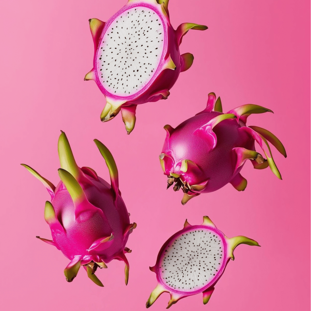 Fruits du dragon 3D qui volent